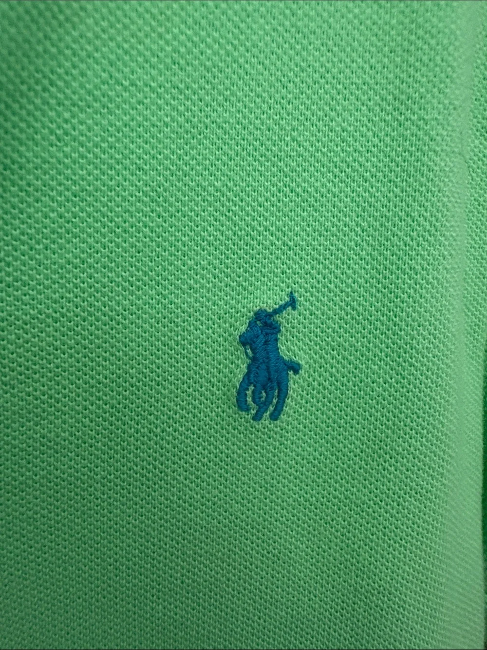 Ralph Lauren Kids Lime Green Polo with Blue Pony